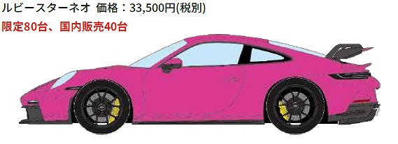 <予約 2026/5月発売予定> EIDOLON 1/43 ポルシェ911 (992) GT3 2021 ルビースターネオ(限定80台)