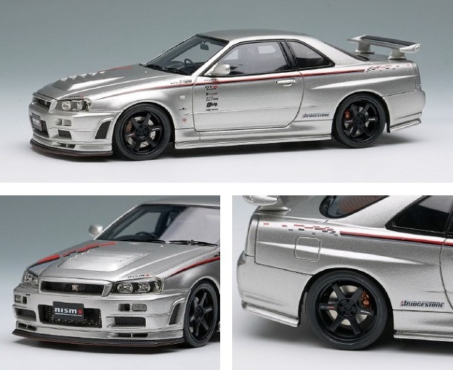 <予約 2026/7月発売予定> EIDOLON 1/43 ニスモ R34 Z-tune プロトタイプ2001 シルバー/ ニスモストライプ