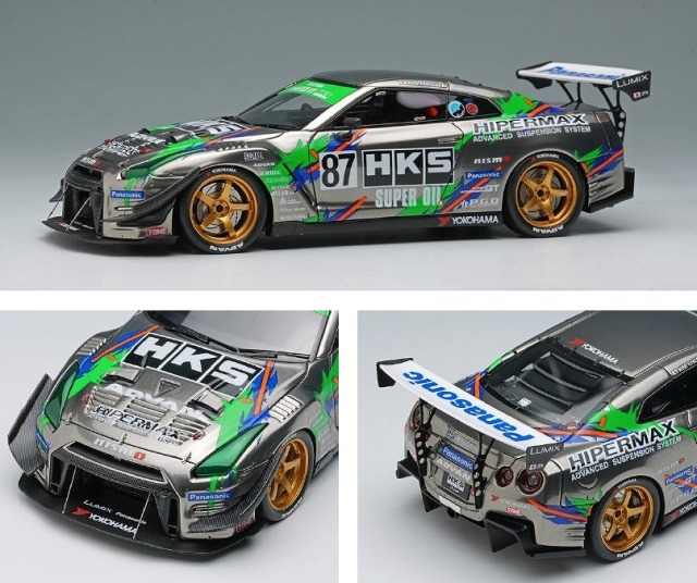 <予約 2026/7月発売予定> EIDOLON 1/43 HKS レーシングパフォーマーGT1000+ 2025 ブラッククローム/ HKSリバリー(限定180台)