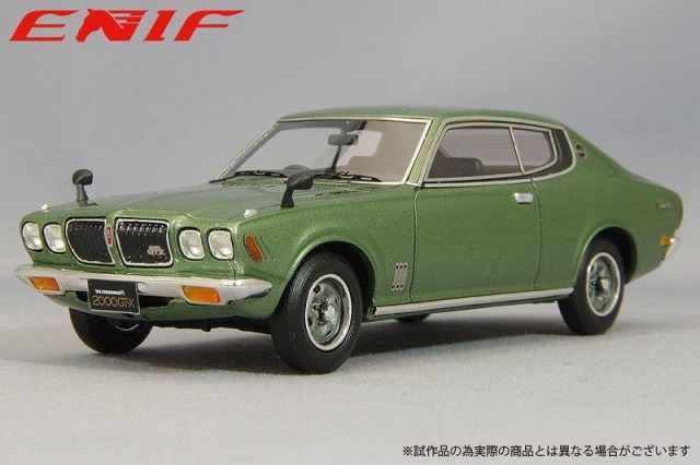 ENIF 1/43 日産 ブルーバードU 2000GTX 2ドア ハードトップ  1974年型 シルバーグリーンメタリック