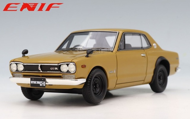 <予約 2026/7月末発売予定> ENIF 1/43 日産 スカイライン 2000 GT-R 2ドア HT（KPGC10） ブラウン