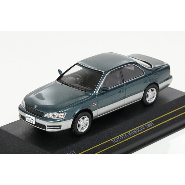 【First43】 1/43 トヨタ ウィンダム 1991 ダーク・グリーン/グレイ