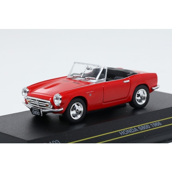 【FIRST43】 1/43  ホンダ S800 1966 オープンルーフ レッド