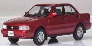 FIRST43 1/43 日産 サニー B13 1990 レッドパール