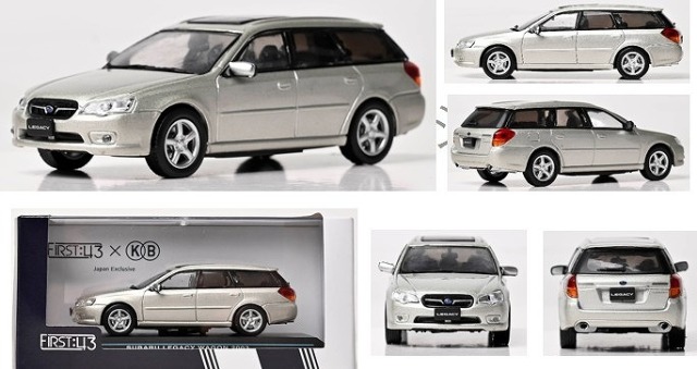 First43 1/43 スバル　レガシィ ワゴン 2003 シルバー