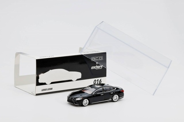 GCD 1/64 Lexus LS500（Black）-LHD-　encheryコラボレーション