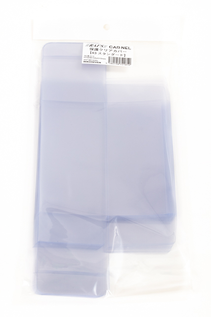 HIKOSEVEN RAI'S/CARNEL 保護クリアカバー 43スタンダード 10枚入　(寸法：高70mm x 幅154mm x 奥72mm)