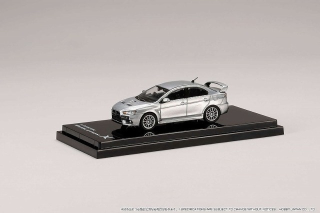 HobbyJapan 1/64 三菱 ランサーエボリューション 10 クールシルバーメタリック