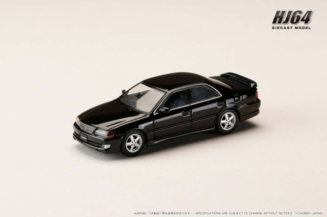 HJ64 1/64 トヨタ チェイサー ツアラーV (JZX100) アーリーバージョン (1996) ブラック カスタマイズカラー