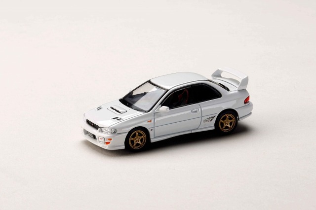 <予約 2027/1月発売予定> HJ64 1/64 スバルインプレッサ ピュアスポーツクーペ WRX type R STi Version VI ピュアホワイト