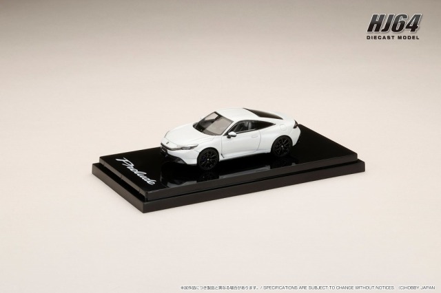 <予約 2025/10月以降発売予定> HJ64 1/64 Honda　プレリュード 2025 ムーンリット ホワイト パール