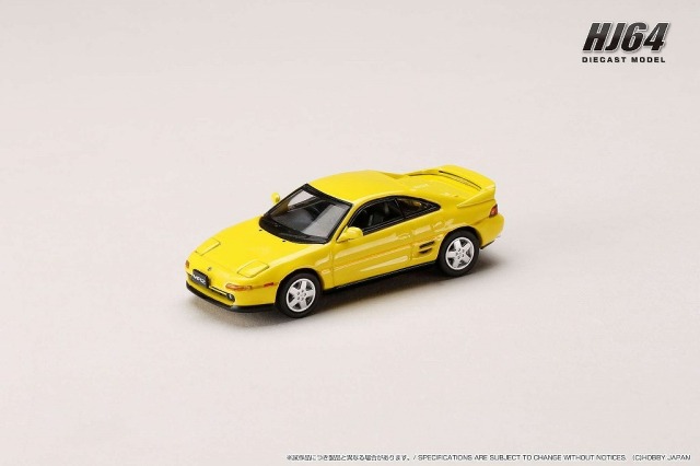 HJ64 1/64 トヨタ MR2 (SW20) GT-S (1991) スーパーブライトイエロー
