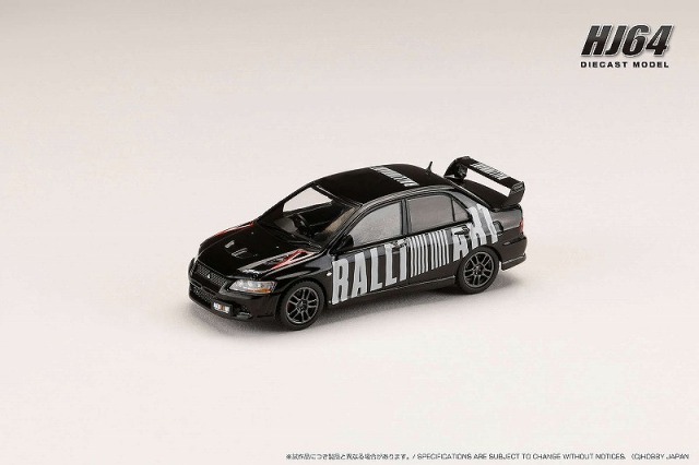 HJ64 1/64 三菱ランサーエボリューション 7 GSR RALLIART アメジストブラックパール