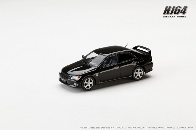 HJ64 1/64 トヨタ ALTEZZA RS200 (E10) 1998 純正オプション装着車 ブラック