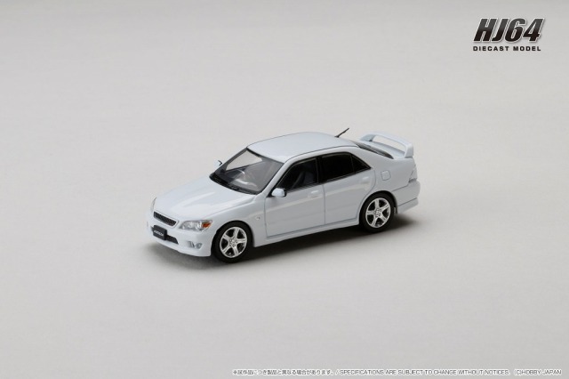 HJ64 1/64  トヨタ ALTEZZA RS200 (E10) 1998 純正オプション装着車 スーパーホワイトII