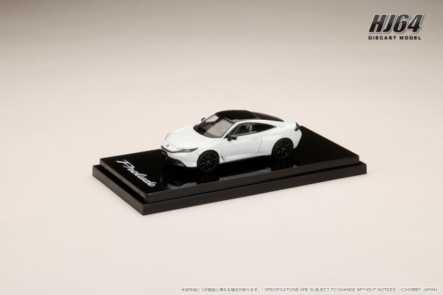 <予約 2025/10月以降発売予定> HJ64 1/64 Honda　プレリュード 2025 ムーンリット ホワイト パール＆ブラック