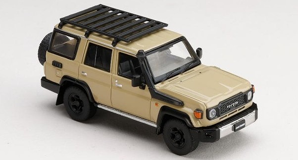 <予約 2026/5月発売予定> HJ64 1/64 Toyota LANDCRUISER 70 (GDJ76W) 2023 カスタムバージョン ベージュ