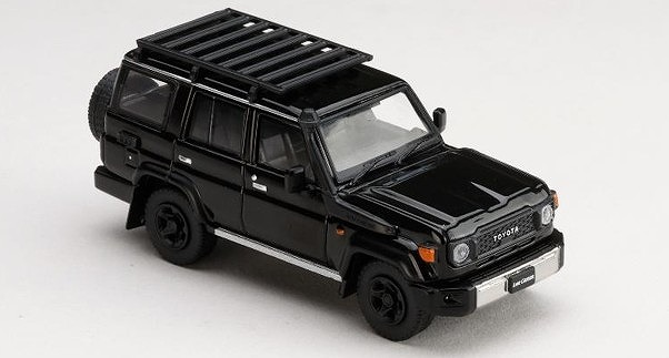 <予約 2026/5月発売予定> HJ64 1/64 Toyota LANDCRUISER 70 (GDJ76W) 2023 カスタムバージョン アティチュード ブラック マイカ