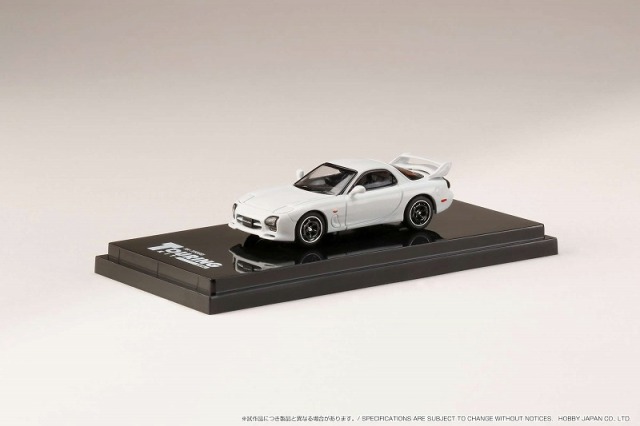 HobbyJapan 1/64 アンフィニ RX-7 FD3S (A-SPEC.) /MAZDA SPEED ピュアホワイト