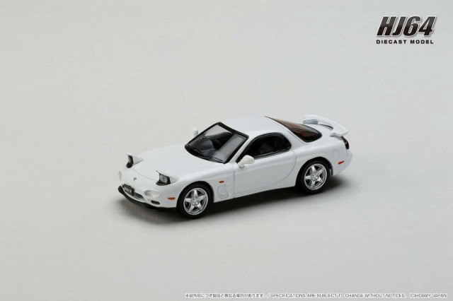 HobbyJapan 1/64 アンフィニ RX-7 (FD3S) TYPE RS ピュアホワイト