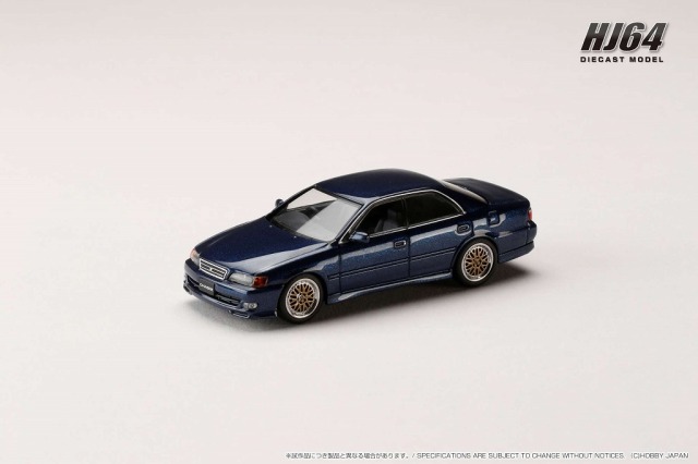 HJ64 1/64 トヨタ チェイサー TOURER V (JZX100) 1998 / JDM STYLE ダークブルーマイカ