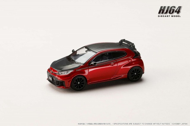 <予約 2025/11月以降発売予定> HJ64 1/64 トヨタ GR ヤリス RZ ハイパフォーマンス 2024 / カスタムバージョン エモーショナル レッド II