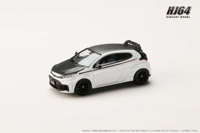 <予約 2025/11月以降発売予定> HJ64 1/64 トヨタ GR ヤリス RZ ハイパフォーマンス 2024 / カスタムバージョン スーパーホワイト II
