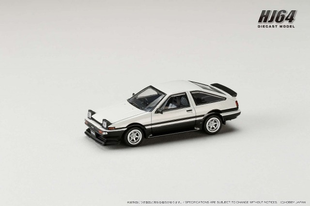 HJ64 1/64 トヨタ スプリンター トレノ 後期型 JDM Style ホワイト / ブラック