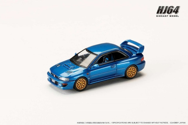 HJ64 1/64 スバル インプレッサ 22B STi Version (GC8) ソニックブルーマイカ