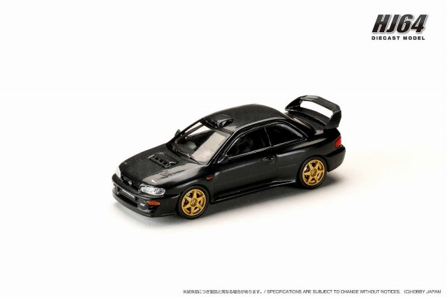 HJ64 1/64 スバル インプレッサ 22B STi Version (GC8) Rally Base Car CARBON BLACK