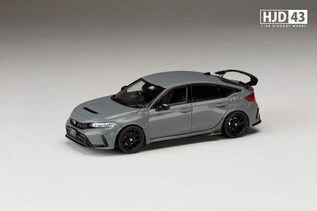 HJD43 1/43 ホンダ シビック TYPE R (FL5) RACING BLACK Package ソニックグレーパール
