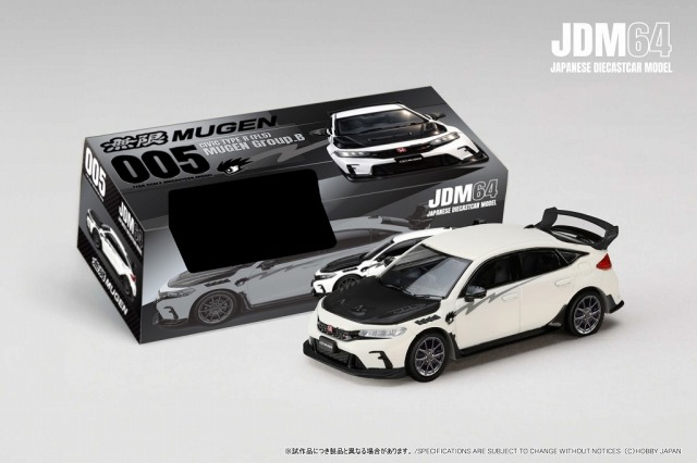 <予約 2026/9月発売予定> JDM64 1/64 CIVIC TYPE R (FL5) MUGEN Group.B (2025) チャンピオンシップホワイト