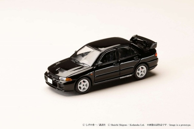 HobbyJapan 1/64 Mitsubishi Lancer RS Evolution III / 頭文字D 須藤 京一 VS 高橋 涼介