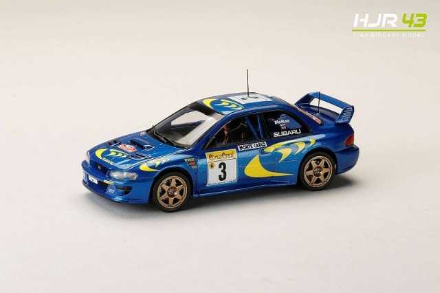 HJR43 1/43 スバル インプレッサ モンテカルロ 1997 #3  （ダイキャスト製）