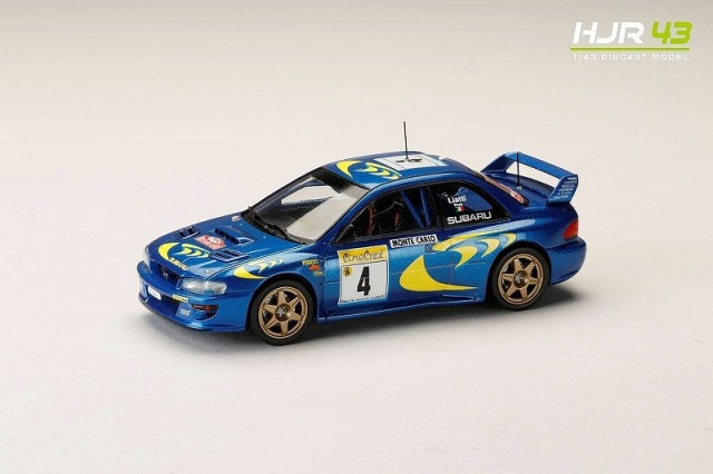 HJR43 1/43 スバル インプレッサ モンテカルロ 1997 #4　（ダイキャスト製）