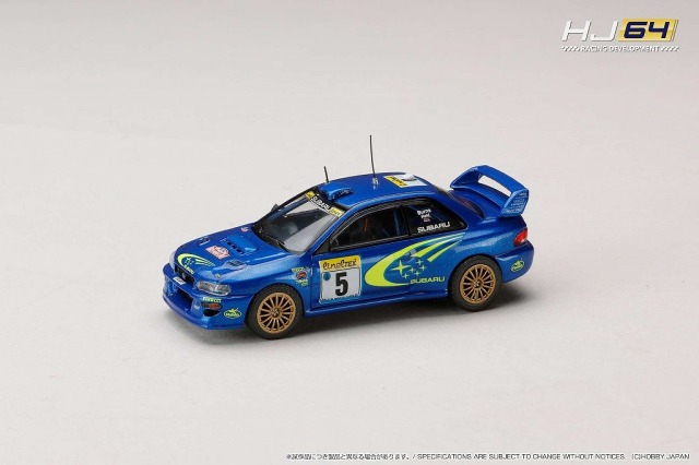 HJ64 1/64 SUBARU IMPREZA WRC 1999 #5 (MONTE CARLO)