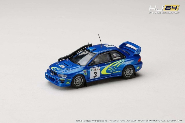HJ64 1/64 SUBARU IMPREZA WRC 2000 #3 (SAFARI)