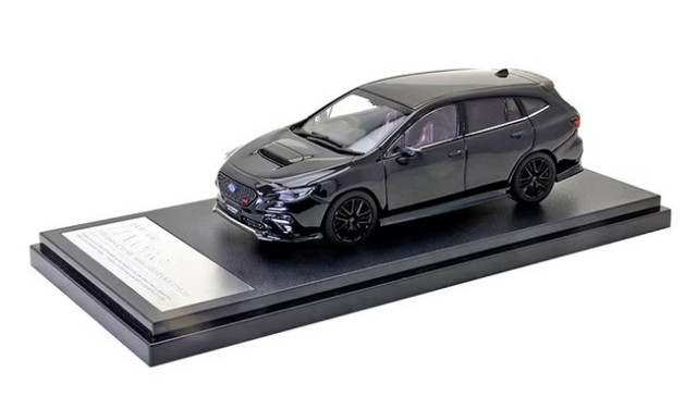 Hi-Story 1/43 SUBARU LEVORG STI Sport (2020) STIスポーツパーツ クリスタルブラック シリカ (ダイキャスト製)