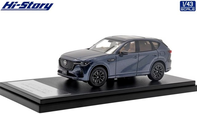 Hi-Story 1/43 MAZDA CX-60 XD-HYBRID Premium Sports (2022) ディープクリスタルブルーマイカ (ダイキャスト製)