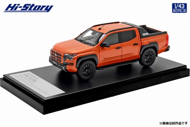 Hi-Story 1/43 MITSUBISHI TRITON Double Cab 4WD (2024) ヤマブキオレンジメタリック