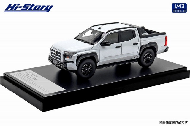 Hi-Story 1/43 MITSUBISHI TRITON Double Cab 4WD (2024) ホワイトダイヤモンド