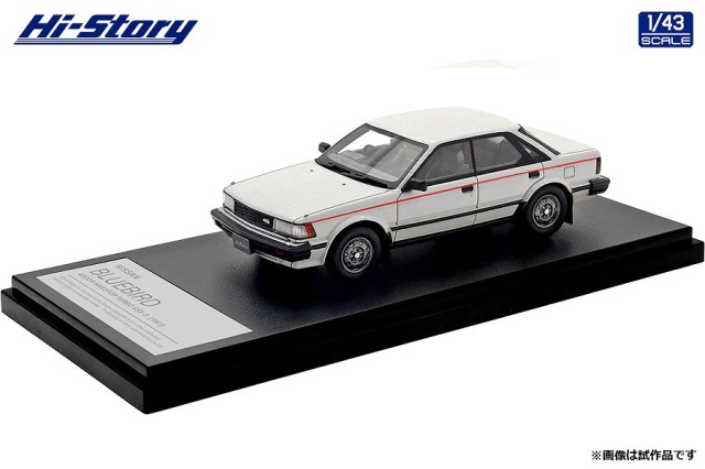 Hi-Story 1/43 NISSAN BLUEBIRD 4DOOR HARDTOP TURBO SSS-S (1983) ホワイト