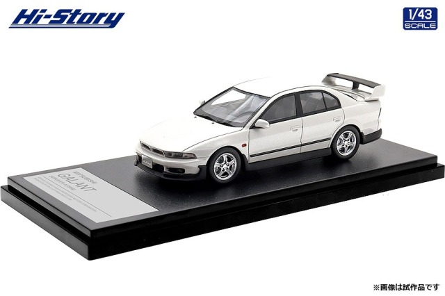 <予約 2026/3月発売予定> Hi-Story 1/43 MITSUBISHI GALANT SUPER VR-4 (1998) カスタマイズカラー ギャラクシーホワイト