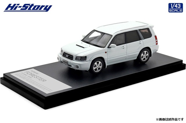 <予約 2025/10月下旬発売予定> Hi-Story 1/43 SUBARU FORESTER XT (2002) ピュアホワイト