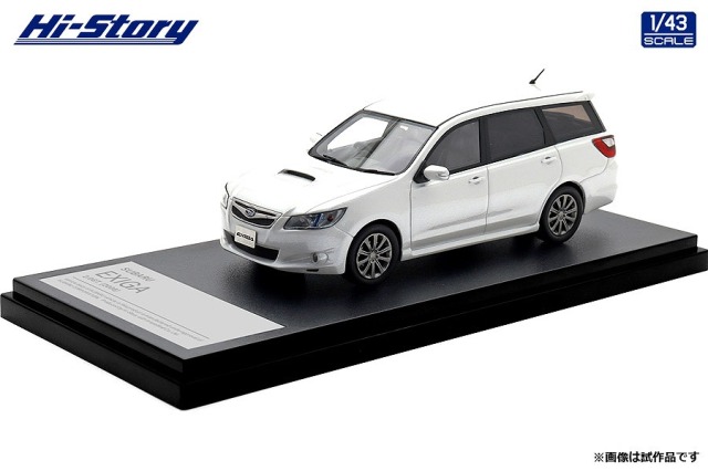 Hi-Story 1/43 SUBARU EXIGA 2.0GT (2008) サテンホワイト パール