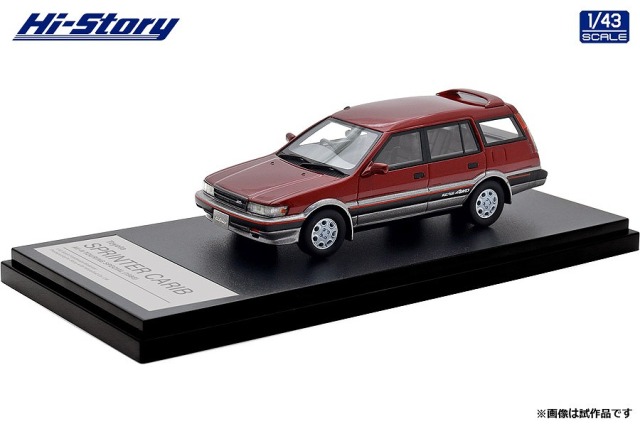 <予約 2025/10月下旬発売予定> Hi-Story 1/43 Toyota SPRINTER CARIB AV-II TOURING SPECIAL (1988)  エクセルレッドトーニング