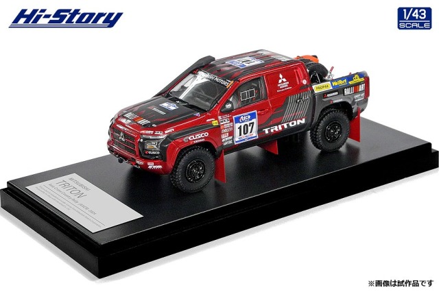 Hi-Story 1/43 MITSUBISHI TRITON アジアクロスカントリーラリー2024 (ショートボディ) No.107