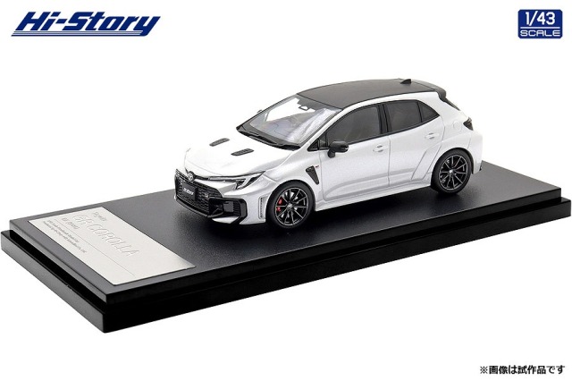 Hi-Story 1/43 Toyota GR COROLLA RZ (2025) プラチナホワイトパールマイカ （ダイキャストモデル）