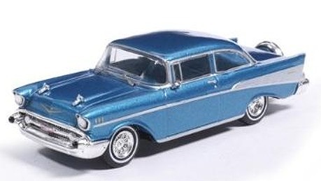 <予約 2026/7月発売予定> ixo 1/64 シボレー ベルエア セダン コンチネンタルキット付 1957 ハーバーブルー