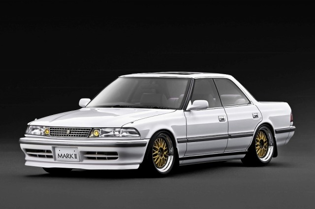 <予約 2026/10月発売予定> ignition model 1/18 TOYOTA MARK II 2.5 Grande LIMITED (JZX81) White